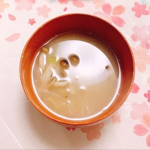 味噌汁♡白菜・しめじ